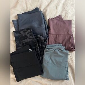 Bundle of 5 Workout Leggings • M • Yogalicious, Sunzel and 90° by Reflex